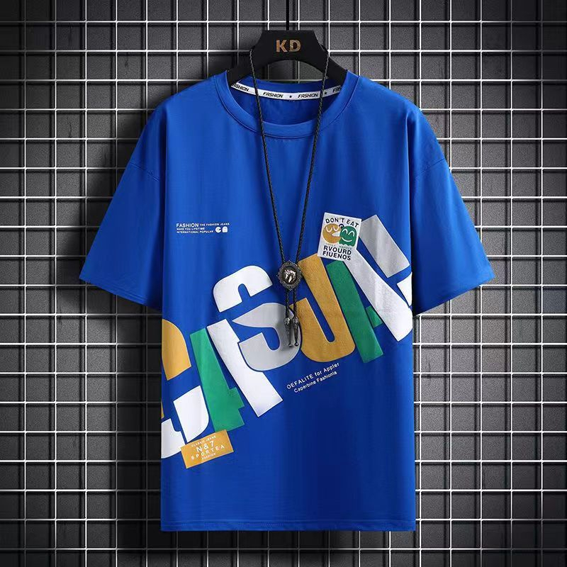 Áo thun nam tay lỡ HappyFamily form rộng in chữ CASUAL trẻ trung năng động chất vải cotton mát