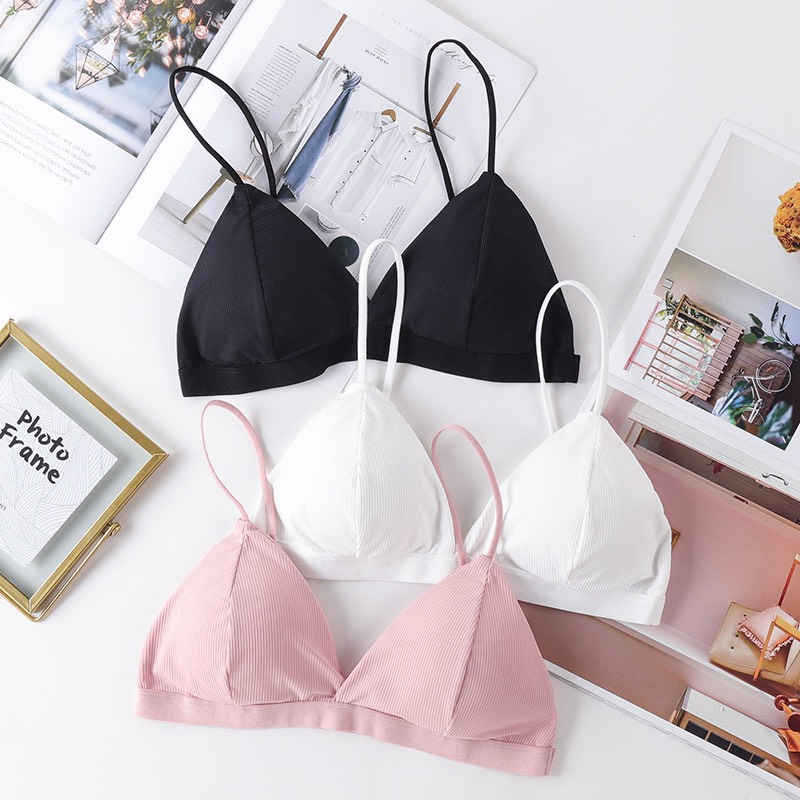 Áo Bra 2 Dây Mút Mỏng , Áo Ngực Không Gọng Chất Cotton Mát Mịn  812