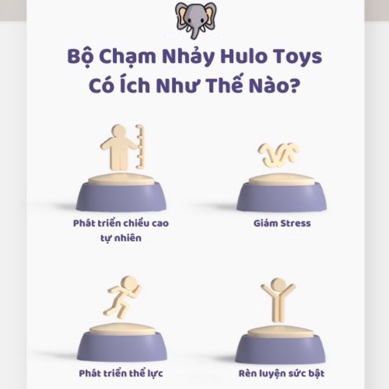 Đồ Chơi Vận Động, Bộ Chạm Nhảy Tăng Chiều Cao - Đồ Chơi Hỗ Trợ Tăng Chiều Cao Tự Nhiên Cho Bé