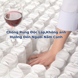 Đệm lò xo túi kết hợp cao su thiên nhiên kohan d'louis La.Pock