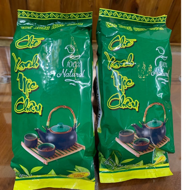Trà Xanh Mộc Châu Loại Đặc Biệt. 200gr Chè Xanh Hương Vị Thơm - Nước Xanh - Đậm Vị