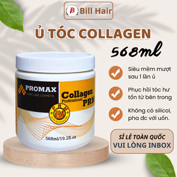 Kem ủ tóc Collagen PRM không chứa silicon, dầu hấp tóc collagen phục hồi hư tổn tóc chuyên nghiệp