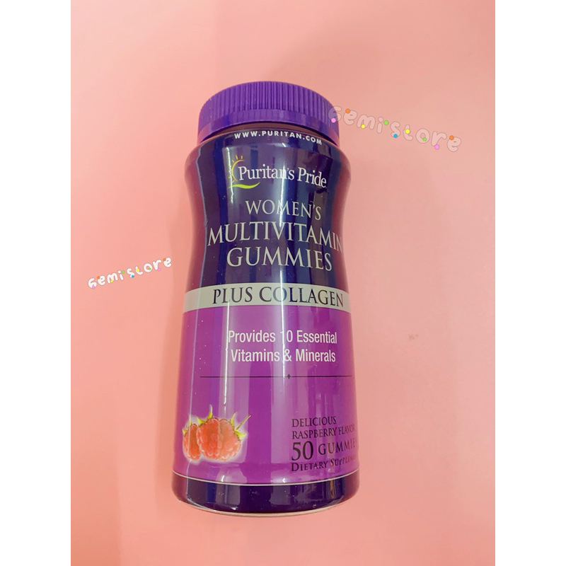 Kẹo dẻo Women’s Multivitamin Gummies Plus Collagen Puritan’s Pride