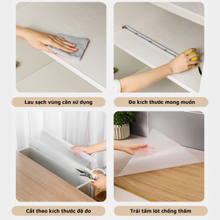 Tấm Lót Ngăn Kéo Tủ Không Thấm Nước, Miếng Lót Chống Thấm Tủ Bếp Tủ Lạnh Tủ Quần Áo Chống Bẩn 88379 mienphivanchuyen199k