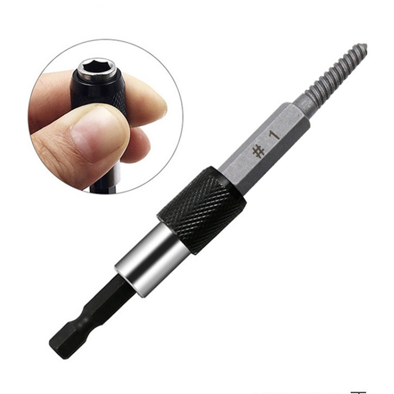 Bộ 5 đầu tháo ốc gãy 5-18mm kèm đầu nối dài 60mm, tháo vít toét đầu