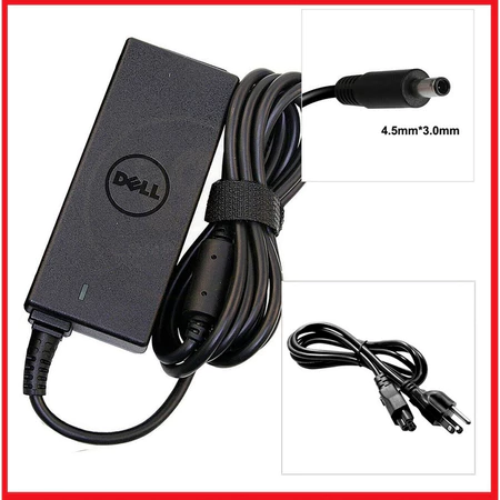 (Sạc Zin) Sạc Laptop Dell 45W - 65W Kim Nhỏ, tặng dây nguồn ( đầu sạc 4.5x3.0mm)