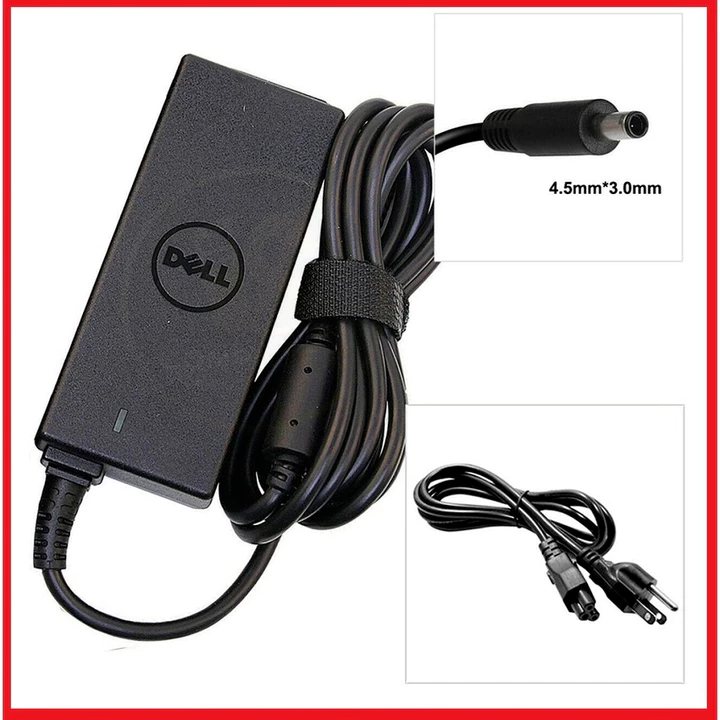 (Sạc Zin) Sạc Laptop Dell 45W - 65W Kim Nhỏ, tặng dây nguồn ( đầu sạc 4.5x3.0mm)