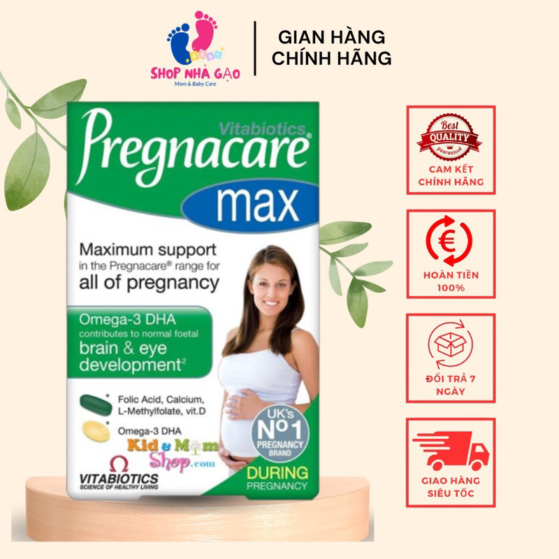 Vitamin Tổng Hợp Cho Bà Bầu Pregnacare Max 84 Viên Chính Hãng Shopee Việt Nam 