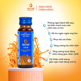 Combo 20 chai Nước uống Đông Trùng Hạ Thảo Hector Sâm (50mlx20)