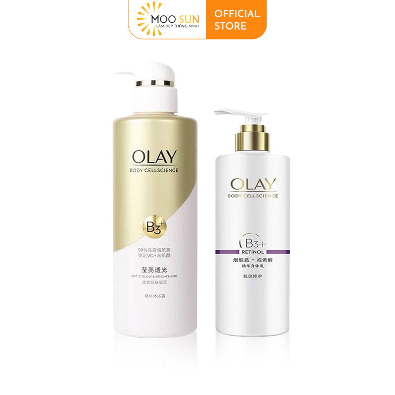 Sữa Dưỡng Thể OLAY Vitamin B3+ Retinol/Vitamin C Olay Bright Ultra Whitening dưỡng trắng da toàn