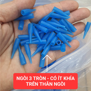 -Ngòi nhựa xanh và trắng dùng cho may xăm thần thánh