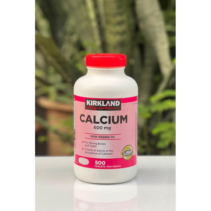 Viên uống bổ sung Calcium 600mg with Vitamin D3 Kirkland 500 viên