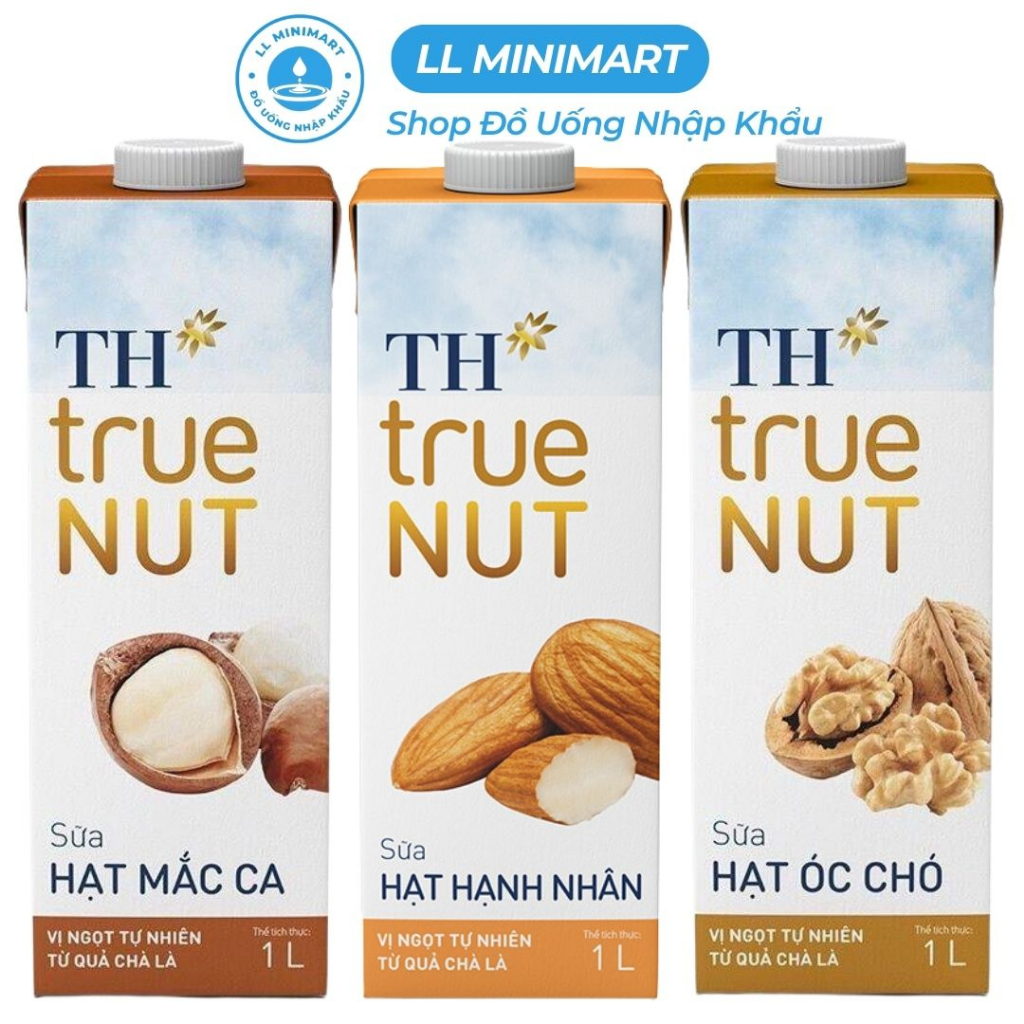 Sữa Hạt TH True Milk Hạt Mắc Ca/Óc Chó/Hạnh Nhân Hộp 1L