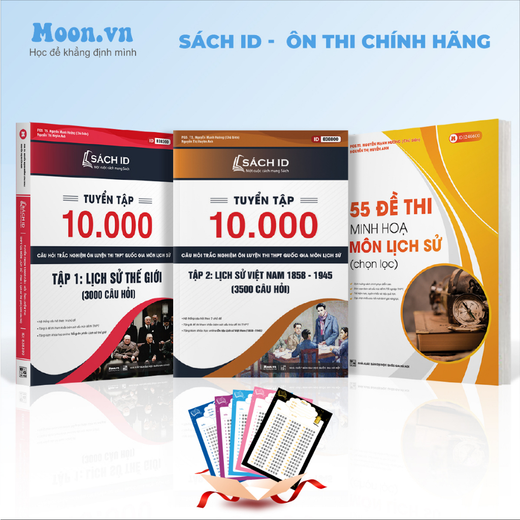 Combo 3 sách ôn thi THPTQG 2023 môn Lịch sử thầy Nguyễn Mạnh Hưởng bản ...