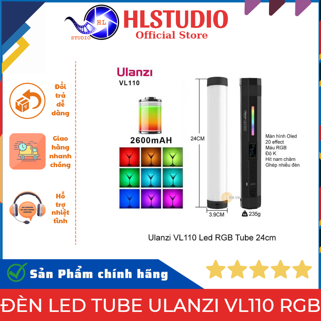 Đèn led Tube Ulanzi VL110 RGB HL Studio | Shopee Việt Nam
