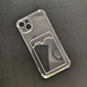 Ốp Lưng iPhone 13 Dẻo Trong Suốt Có Khe Đựng Thẻ – Chống Sốc, Chống Trầy, Tiện Lợi