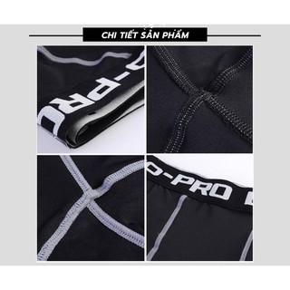 Quần Pro Compat giữ nhiệt, Quần legging Nam dáng lửng, quần bó sát, quần tập gym, Quần Giữ Nhiệt cho Nam