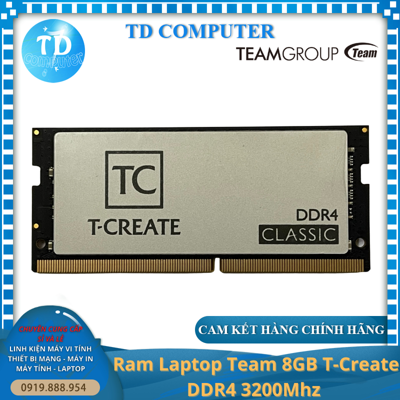 Ram Laptop Team 8GB T-Create DDR4 3200Mhz - Hàng chính hãng Viễn Sơn ...