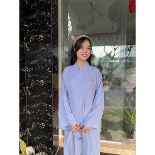 Đồ lam đi chùa _ áo tràng (áo choàng) tụng kinh lễ phật