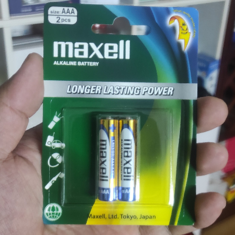 Pin 3A (AAA) Maxell alkaline 1.5V Vỉ 2 Viên LR03(GD)2B - Chính Hãng ...