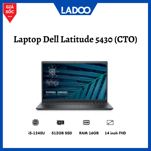 Laptop Dell Latitude 5430 (CTO)/ Intel Core i5-1245U/ 512GB SSD/ Intel ...