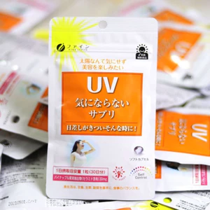 Viên uống chống nắng Fine Japan Uv Care Plus hạn chế lão hóa da, giúp da sáng mịn 30 Viên - Kumano Cosme [Hỏa Tốc]