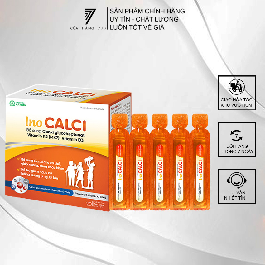 Canxi cho mẹ INOCALCI Ích Nhân - hộ trợ thiếu hụt canxi, bổ sung canxin ...