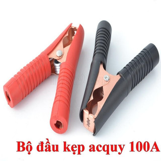 Set 2 Đầu Kẹp Cá Sấu 30A / 50a / 60A / 100A Cho Bình Ắc Quy Xe Hơi / Xe máy