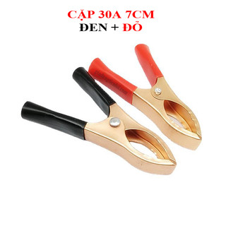 Set 2 Đầu Kẹp Cá Sấu 30A / 50a / 60A / 100A Cho Bình Ắc Quy Xe Hơi / Xe máy