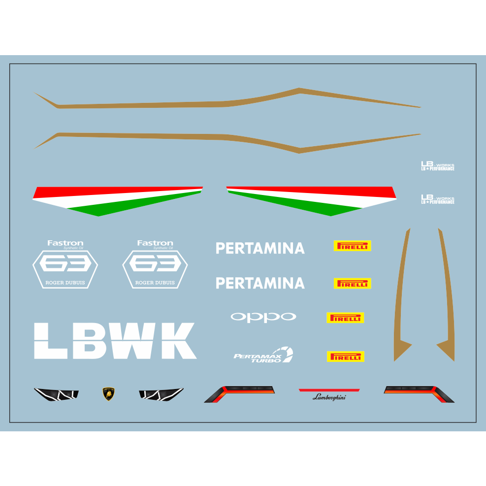 HT24workshop - Decal nước LBWK x Oppo Racing Team cho xe mô hình 1:64 ...