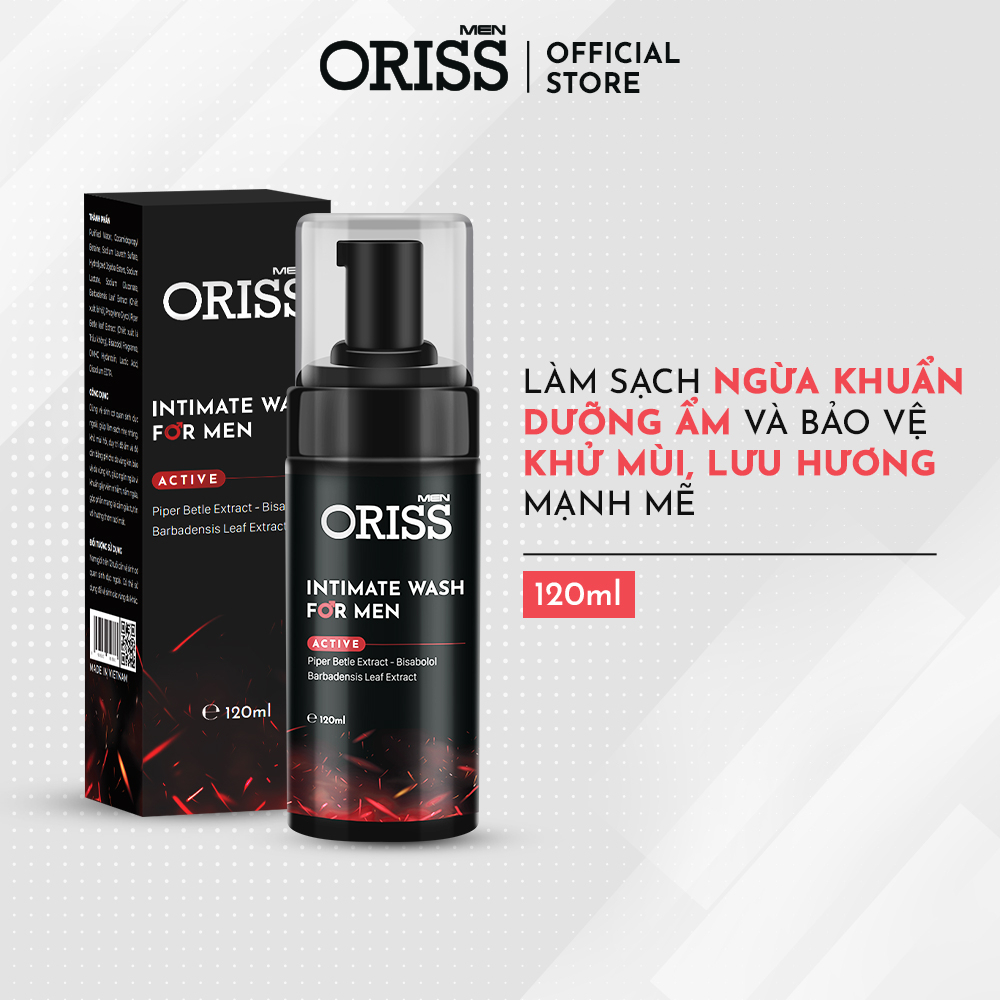 Ảnh Bọt vệ sinh nam giới Orimen sạch khuẩn khử mùi không gây kích ứng mùi hương nam tính 120ml 4