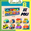 Bộ Đồ Chơi 8 Xe Ô Tô Poli Chạy Đà Biệt Đội Tàu Bay Siêu Đẵng Xe Poli Đồ Chơi Cho Bé Trai - BỐ KHỦNG LONG