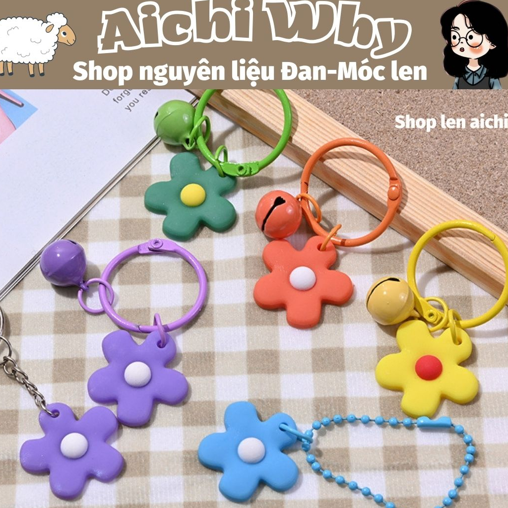 Móc khóa Chuông Hoa Cute