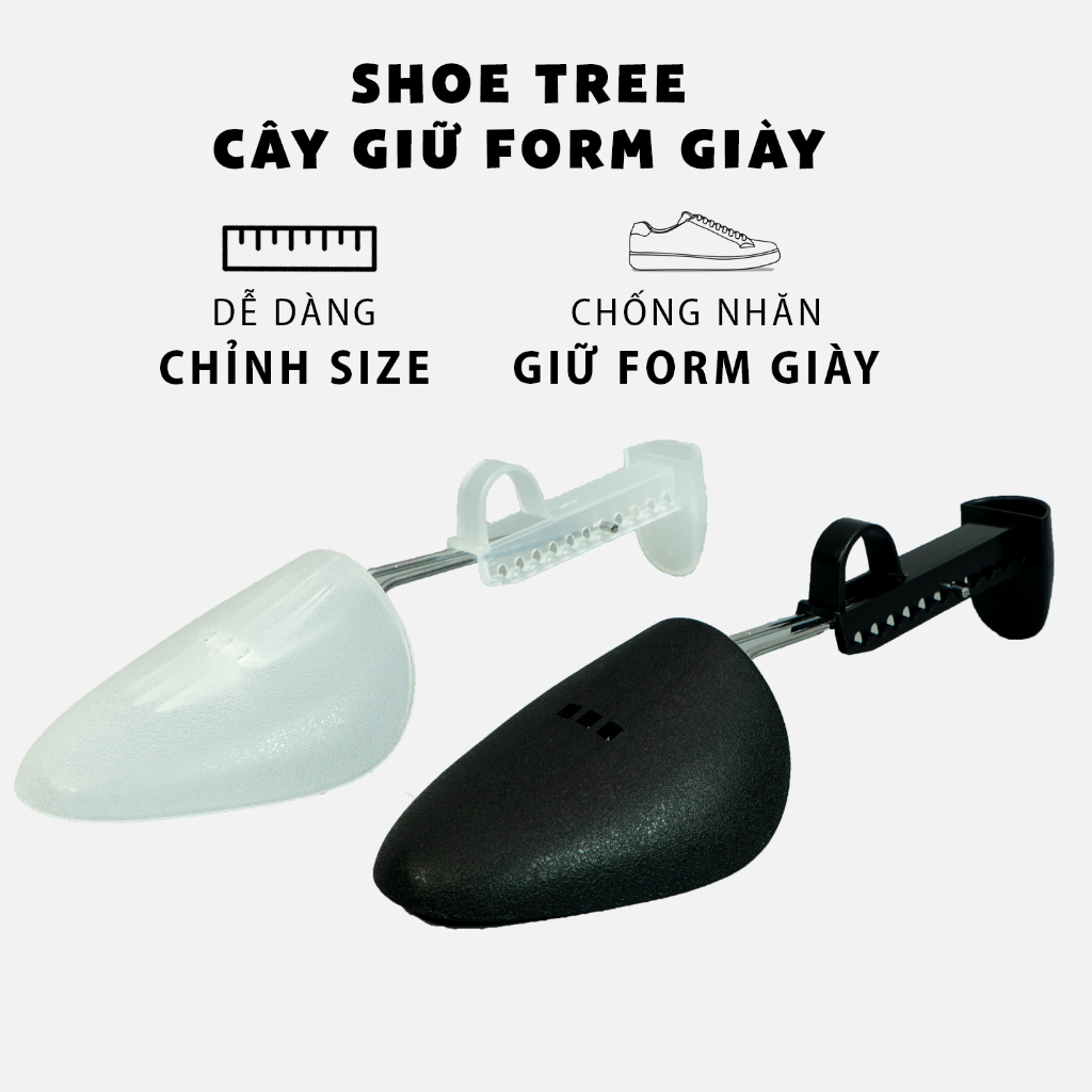 Cây giữ form giày G2 chống nhăn mũi giày, Shoe Tree giữ form giày sneaker, giày da tùy chỉnh size dễ dàng
