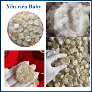 Bộ 10-15 Viên Yến Baby Xơ Mướp 100% Nguyên Chất (1,2G-1,3G/viên)