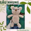 Gấu nhung - Handmade len - Amigurumi - Crochet