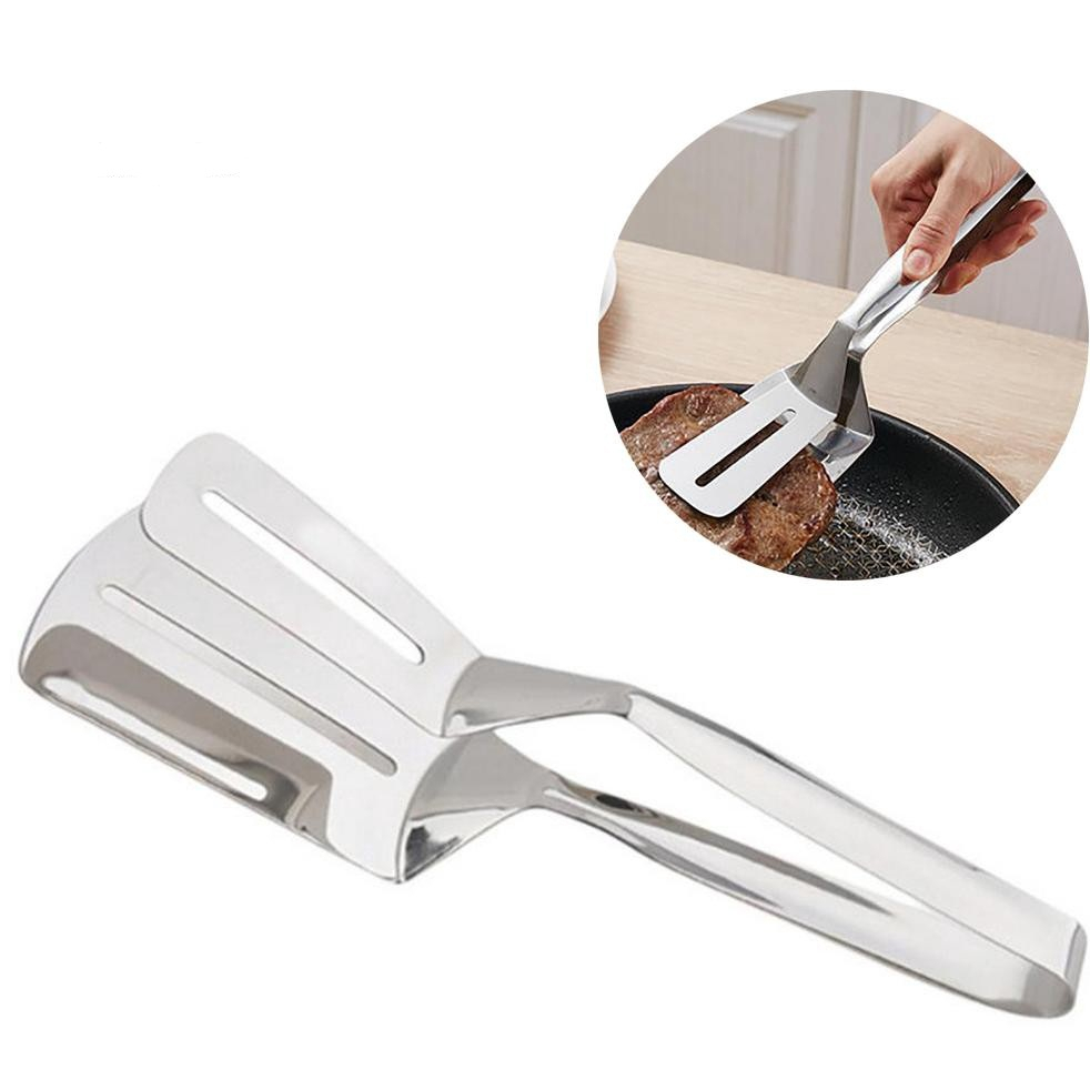 Kẹp Gắp Thức Ăn Inox,  Kẹp Inox Gắp Nóng Thức Ăn - Kẹp Gắp Thực Phẩm, Chiên Đồ Ăn Chất Liệu Inox 304