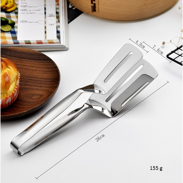 Kẹp Gắp Thức Ăn Inox,  Kẹp Inox Gắp Nóng Thức Ăn - Kẹp Gắp Thực Phẩm, Chiên Đồ Ăn Chất Liệu Inox 304