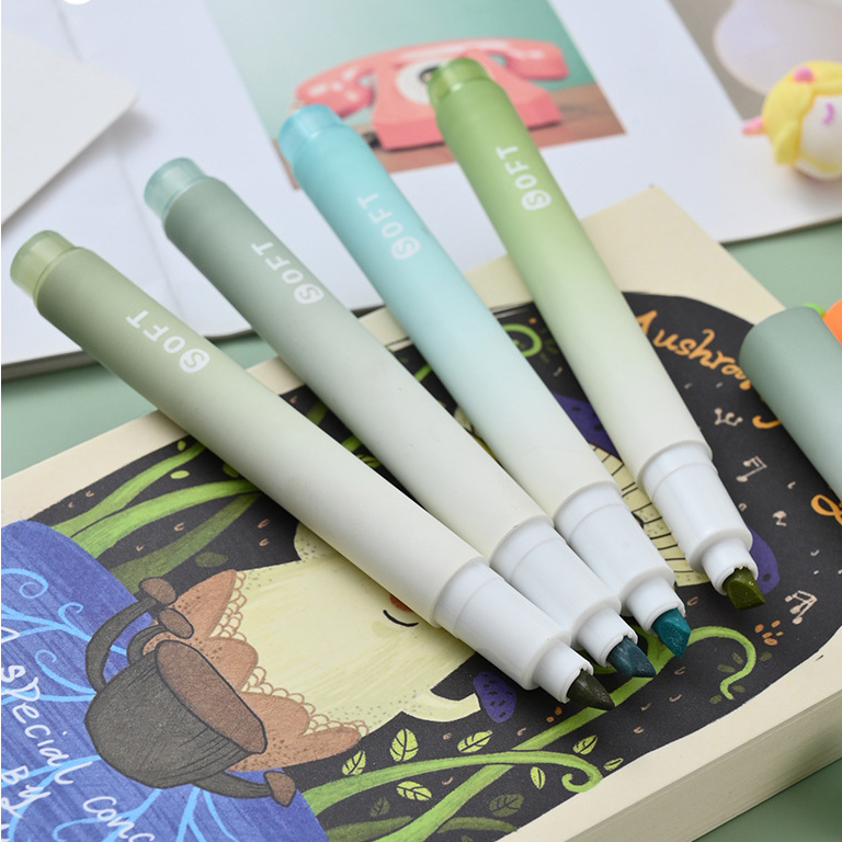 Set bút highlight dạ quang Pkbeoshop hộp 4 bút Gradual đánh dấu nhớ ...