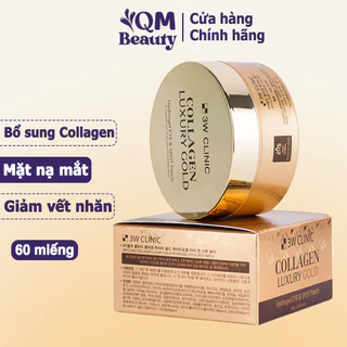 Mặt nạ mắt Collagen 3W Clinic Luxury Gold Hàn Quốc giúp cải thiện nếp ngăn 60 miếng