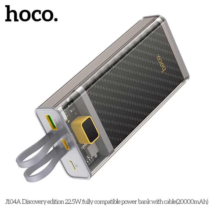 Sạc dự phòng Sạc Nhanh PD22.5W/QC3.0/18W Hoco J104 pin dự phòng 20.000MAH hỗ trợ cho lP7P/8P/X/11/12/13/14 - Androi – 4