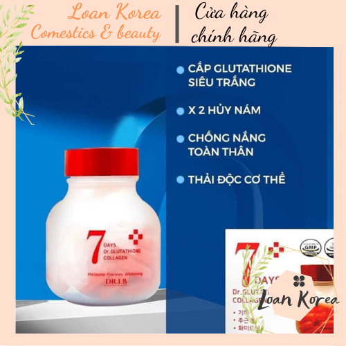 Viên Uống 7 Days Dr. Glutathione Collagen: Làn Da Rạng Rỡ Chỉ Sau 7 Ngày