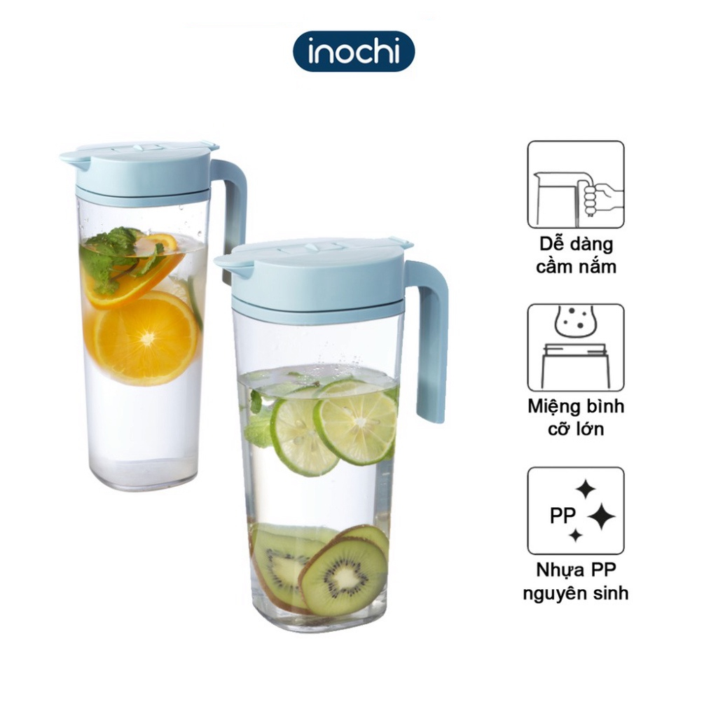Bình nước nhựa cao cấp Biwa Inochi đựng nước giữ nhiệt 1.2L, 1.6L - tiện lợi, cao cấp, an toàn