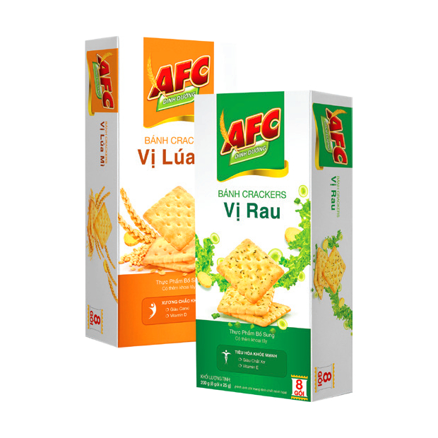 Bánh cracker vị rau/lúa mì AFC Dinh Dưỡng hộp | Shopee Việt Nam