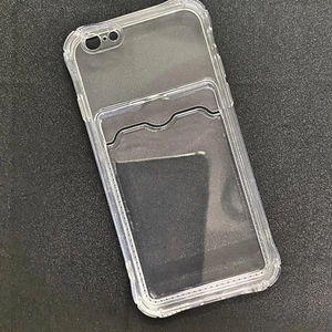 Ốp Lưng iPhone 6 - 6s Dẻo Trong Suốt Có Khe Đựng Thẻ – Chống Sốc, Chống Trầy, Tiện Lợi