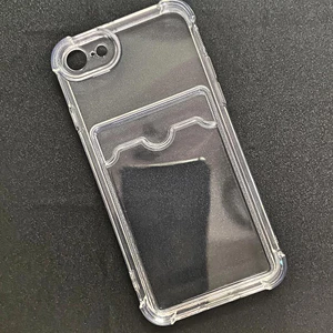 Ốp Lưng iPhone 7 - 8 - SE 2020 - SE 2022 Dẻo Trong Suốt Có Khe Đựng Thẻ – Chống Sốc, Chống Trầy, Tiện Lợi