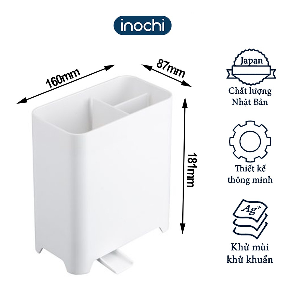 Hộp đựng đũa Yoko inochi Nhật Bản (đứng) chất liệu nhựa cao cấp, thoát nước dễ dàng