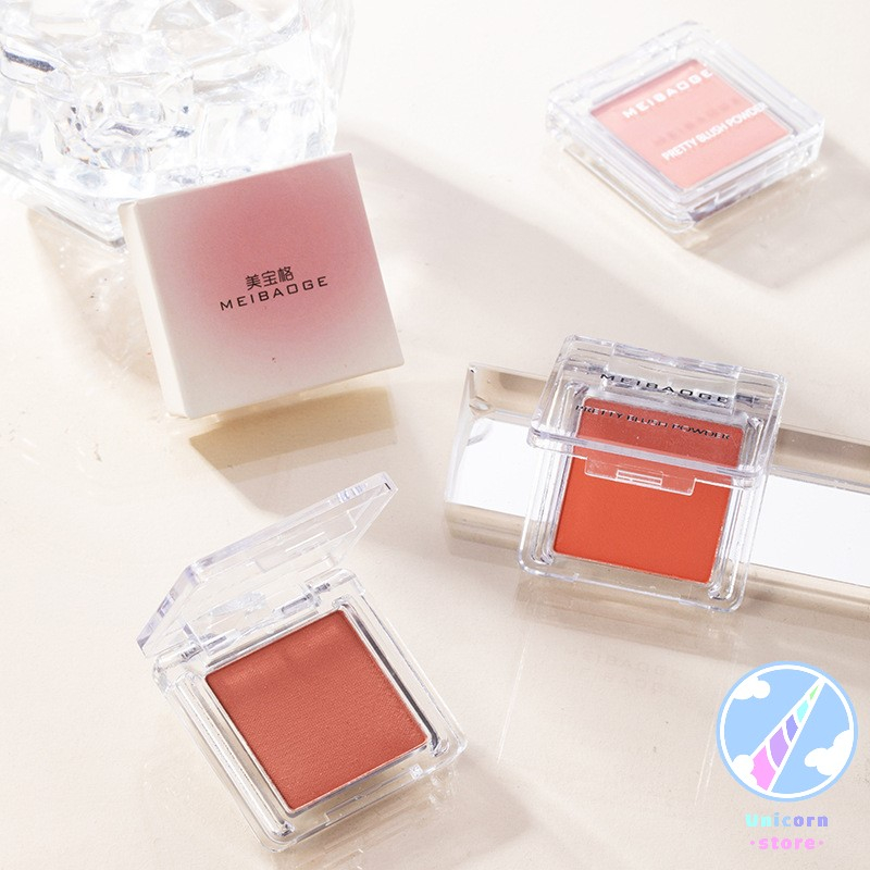 Phấn Má Hồng Mềm Mịn, Có Nhũ Nhẹ Meibaoge Pretty Blush Powder