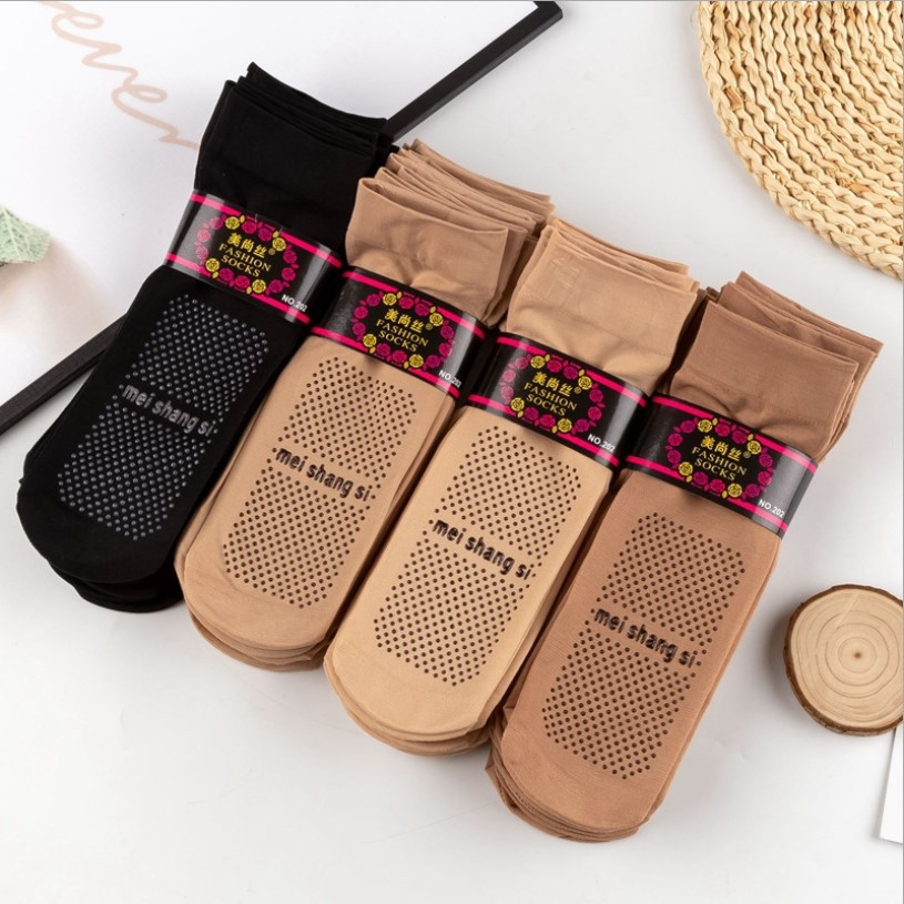 Combo Tất Da Nữ Mỏng Nhẹ Chống Trơn Trượt, Vớ Nữ Cổ Ngắn Siêu Dai, Chống Nắng ZANABRA T5659