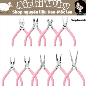 Kìm cán Hồng Uốn, Cắt - Dụng cụ Handmade